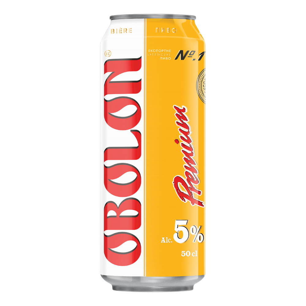 Piwo Obolon Premium 5% 500 ml puszka