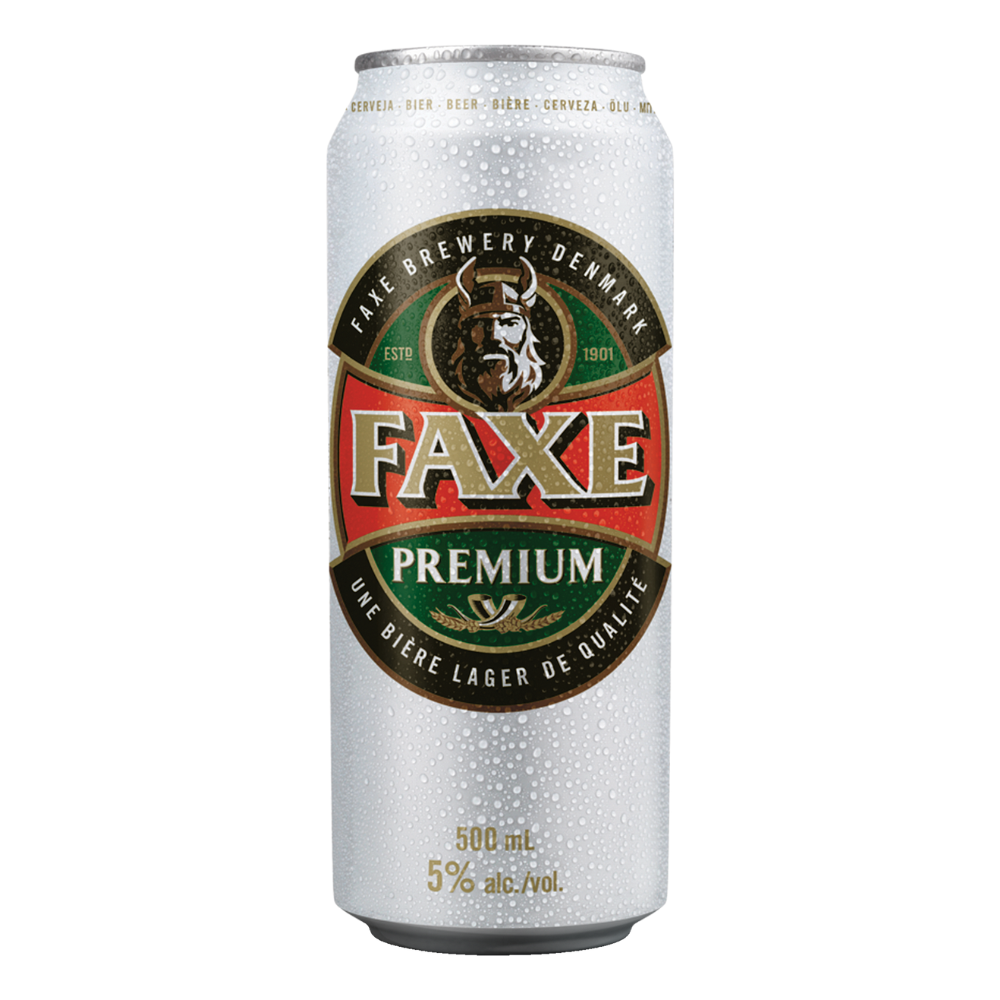 Piwo Faxe Premium Lager 5% 500 ml puszka