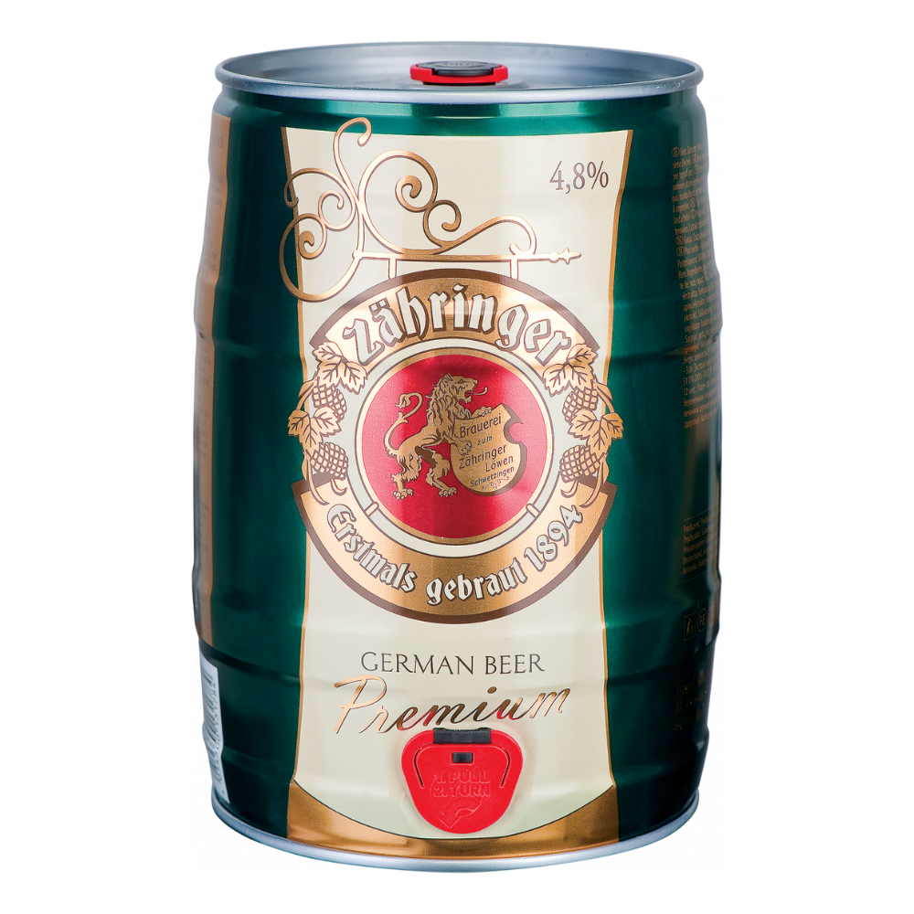 Piwo Zahringer Premium 4,8% 5000 ml KEG