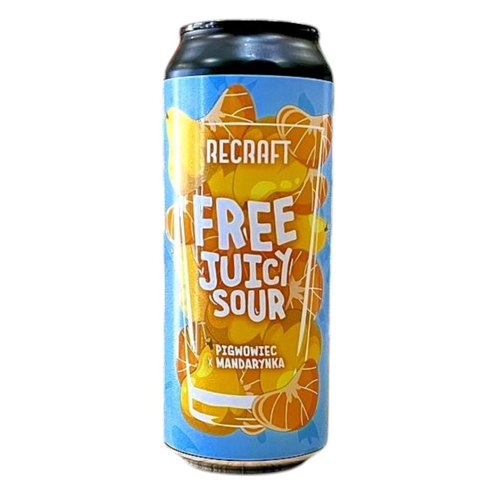 Piwo ReCraft Bezalkoholowe Free Juicy Sour - Pigwowiec x Mandarynka 500 ml puszka