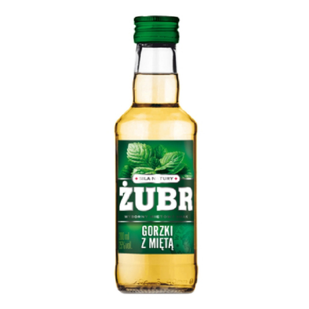 Żubr Gorzki z Miętą 23% 200 ml