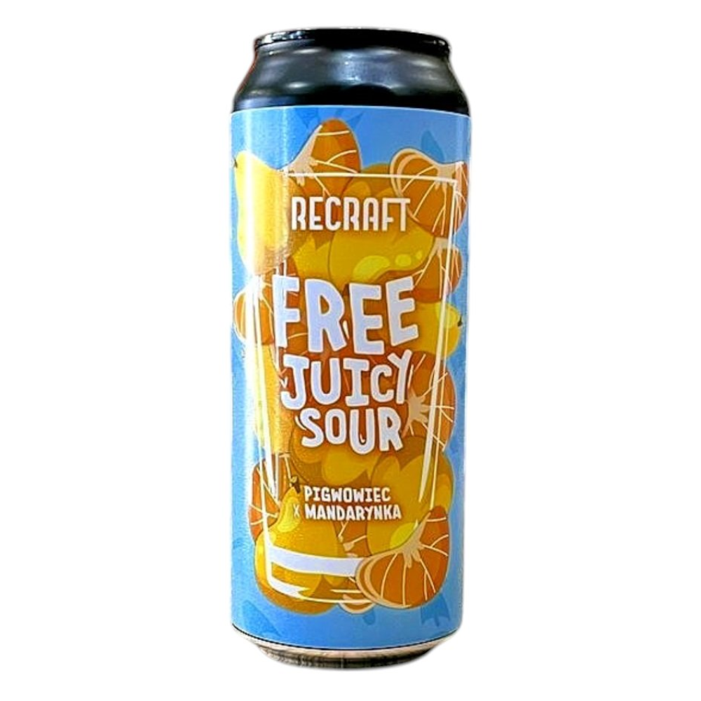 Piwo ReCraft Bezalkoholowe Free Juicy Sour - Pigwowiec x Mandarynka 500 ml puszka
