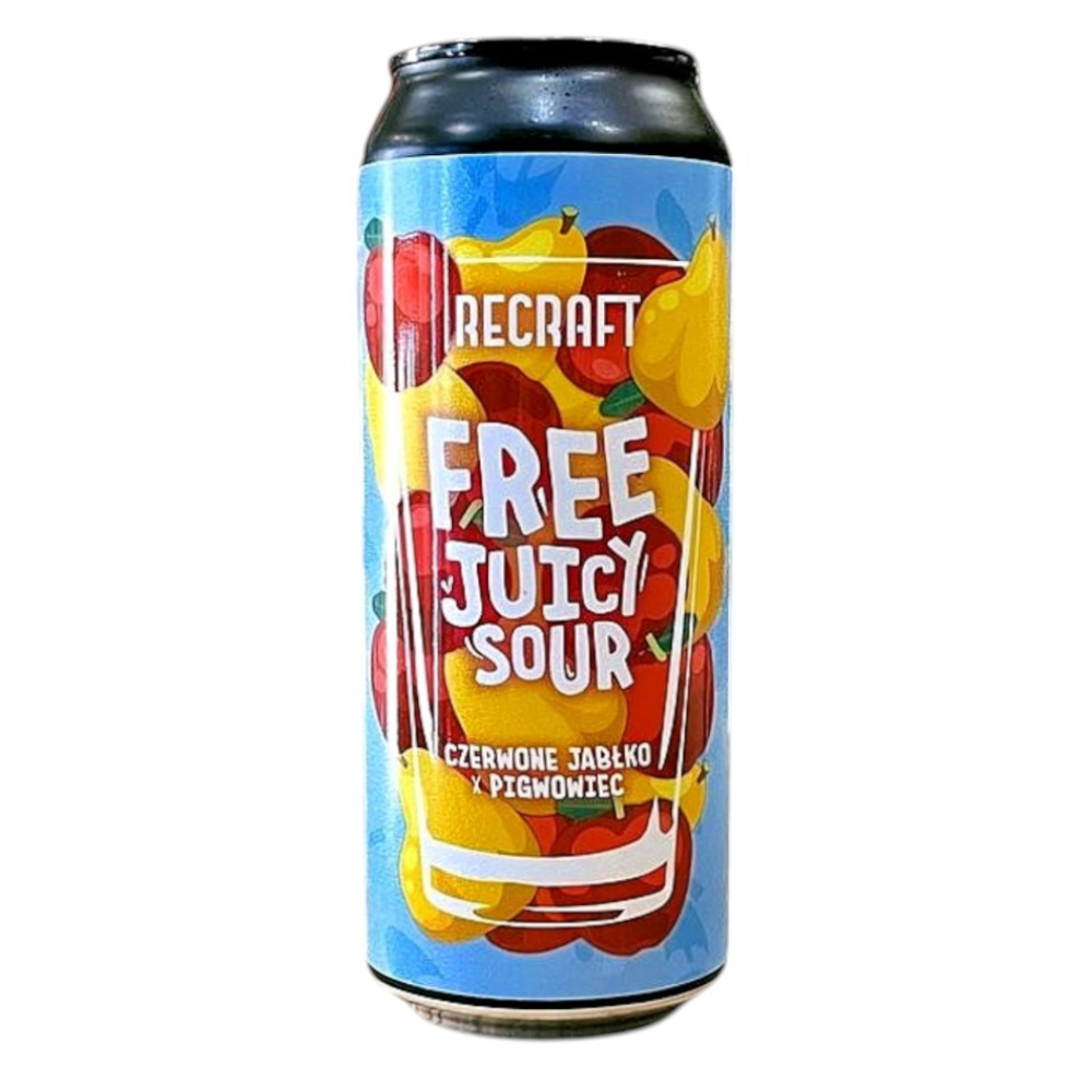 Piwo ReCraft Bezalkoholowe Free Juicy Sour - Czerwone Jabko x Pigwowiec 0% 500 ml puszka