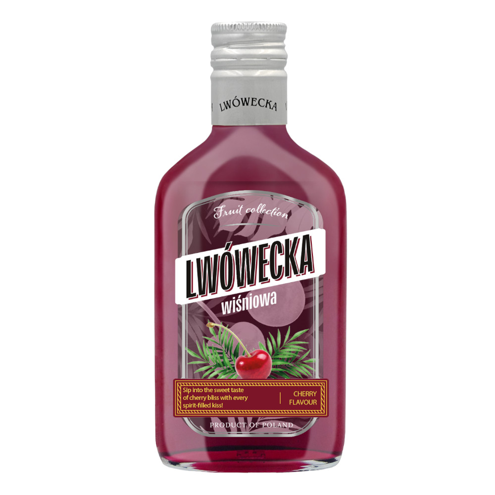 Likier Lwówecka Wiśniowa 21% 200 ml