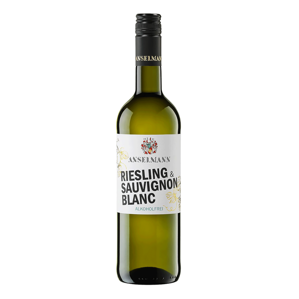 Wino Anselmann Riesling & Sauvignon Blanc Alkoholfrei 0% białe półsłodkie 750 ml