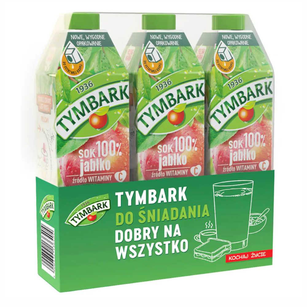 Napój Tymbark Jabłko zestaw 3x 1000 ml