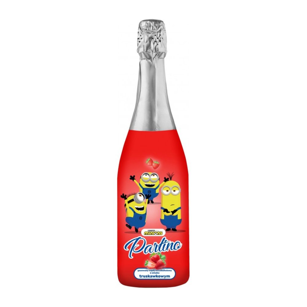 Napój Partino Minionki Truskawkowy 0%750 ml
