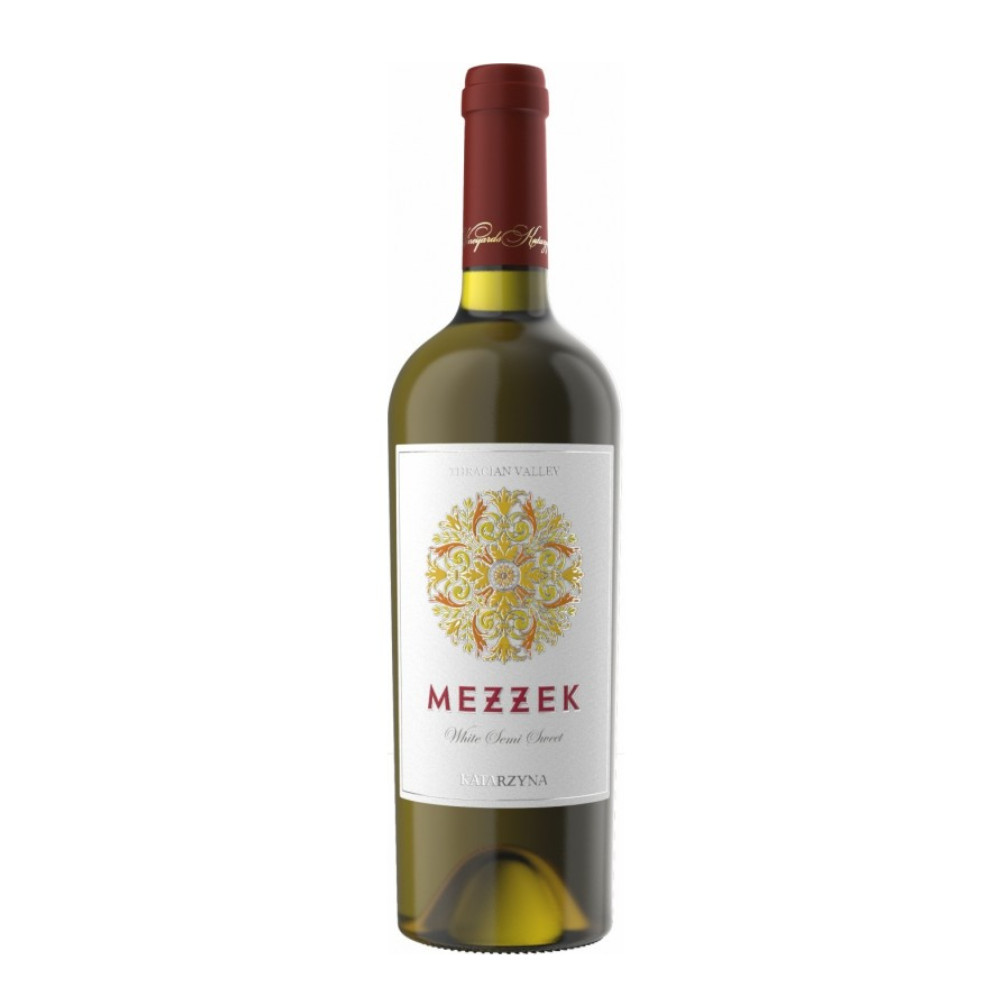 Wino Mezzek Chardonnay & Muscat semi sweet 12,5% białe półsłodkie 750 ml