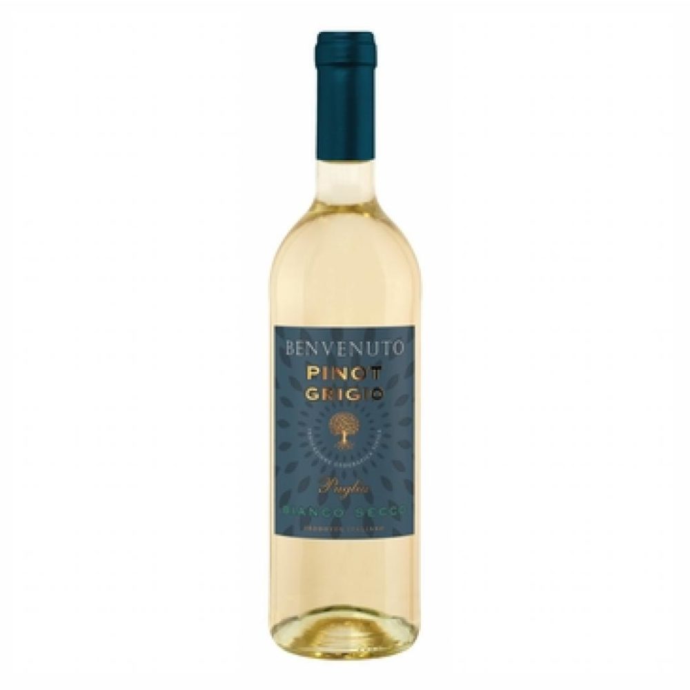 Wino Benvenuto Pinto Grigio białe wytrawne 12% 750 ml