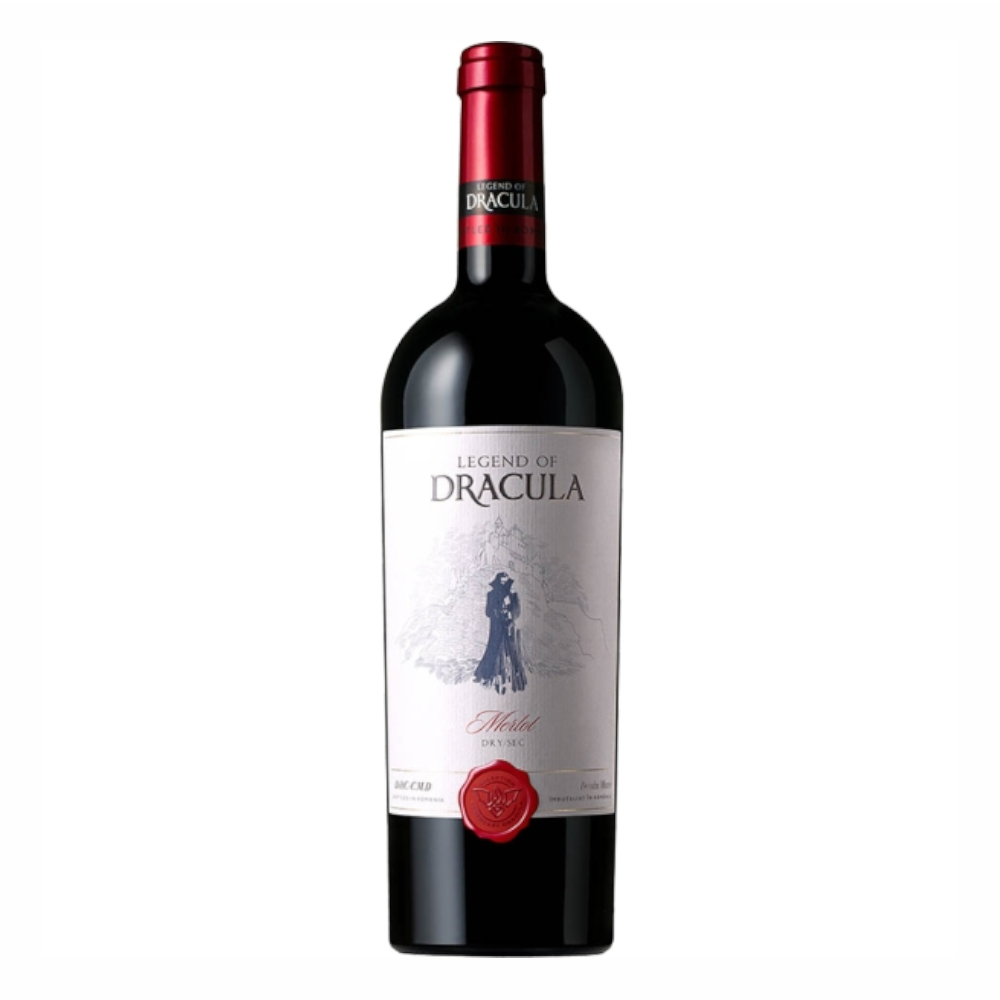 Wino Legend Of Dracula  Merlot czerwone wytrawne 14,5% 750 ml