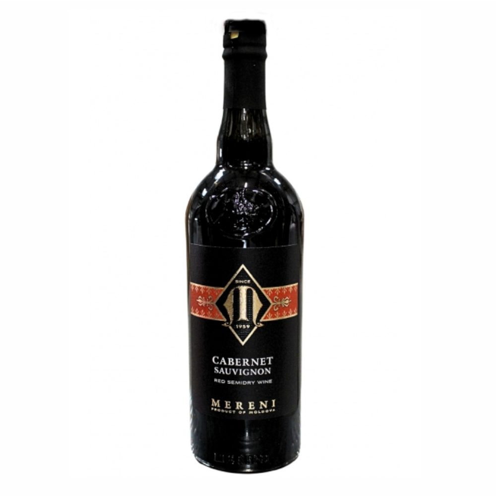 Wino Mereni Cabernet Sauvignion czerwone półwytrawne 13% 750 ml