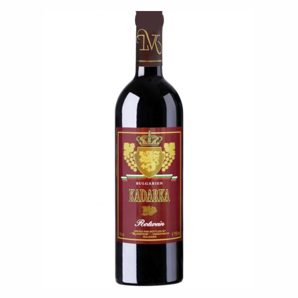 Wino Kadarka Rotwein Bulgaria czerwone półsłodkie  11,5% 750 ml