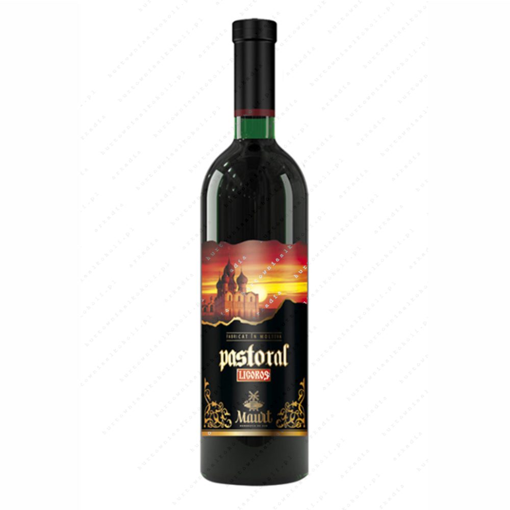 Wino Pastoral Ligoros czerwone słodkie 16% 750 ml