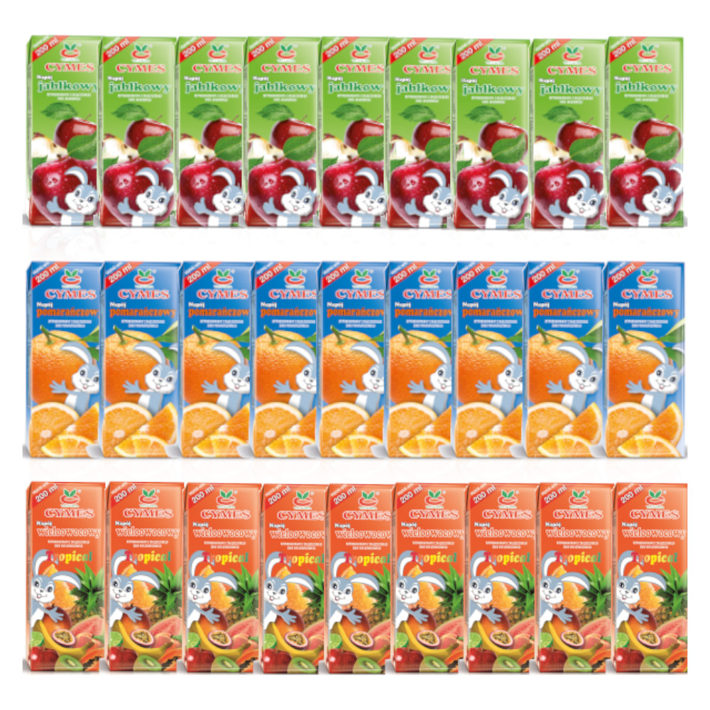 Napój Cymes Mix Smaków w kartoniku 27 sztuk x 200 ml
