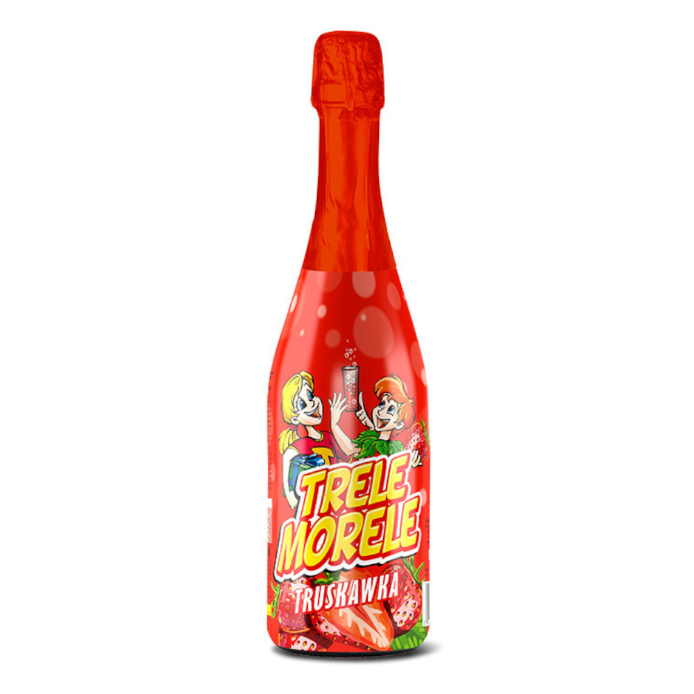 Napój Trele Morele Truskawka 0% 750 ml