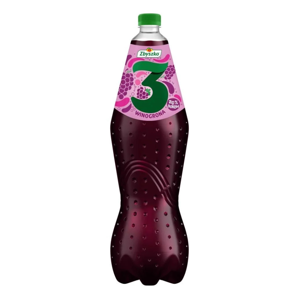 Napój Zbyszko 3 Winogrona 20% soku 1750 ml