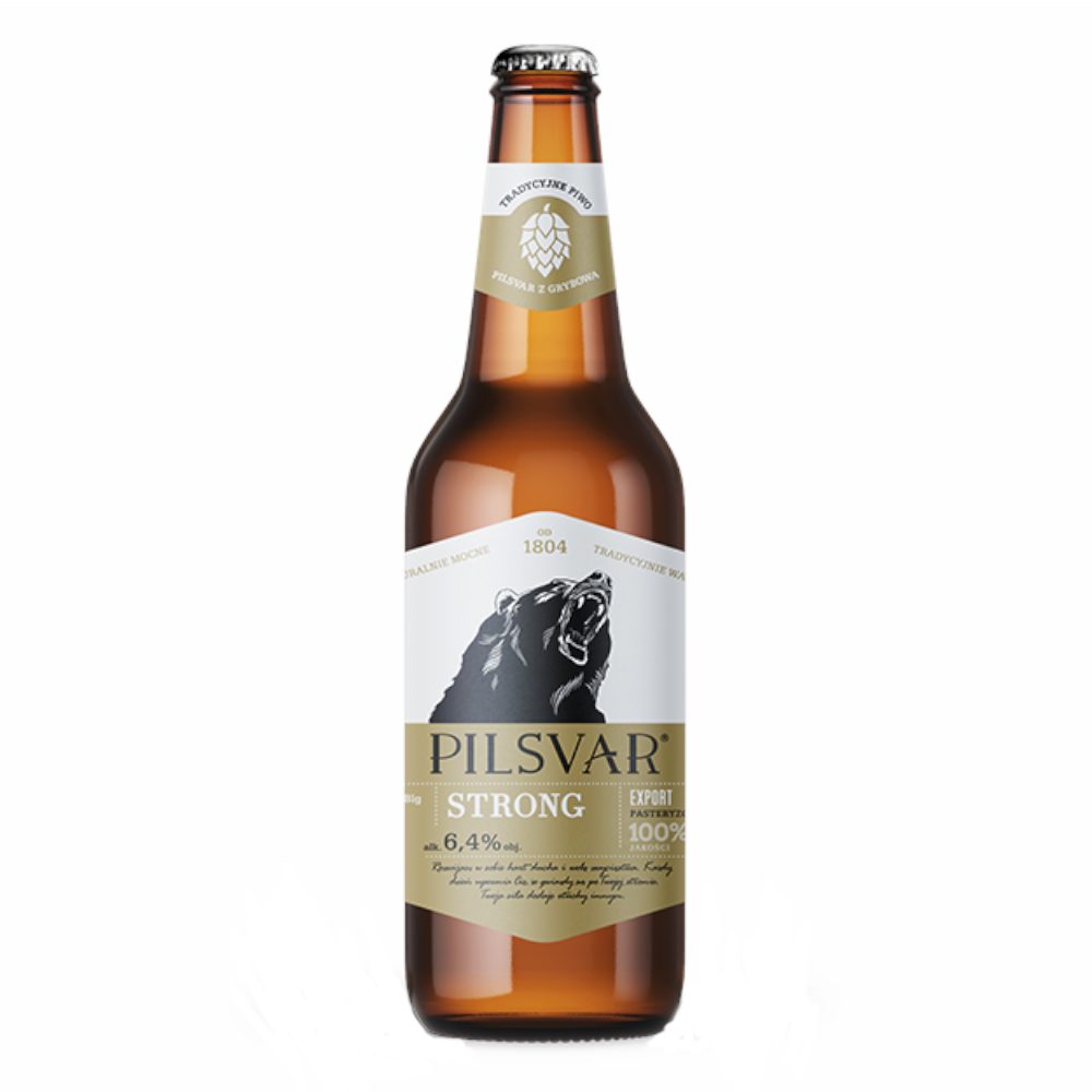 Piwo Pilsvar Strong 6,4% 500 ml