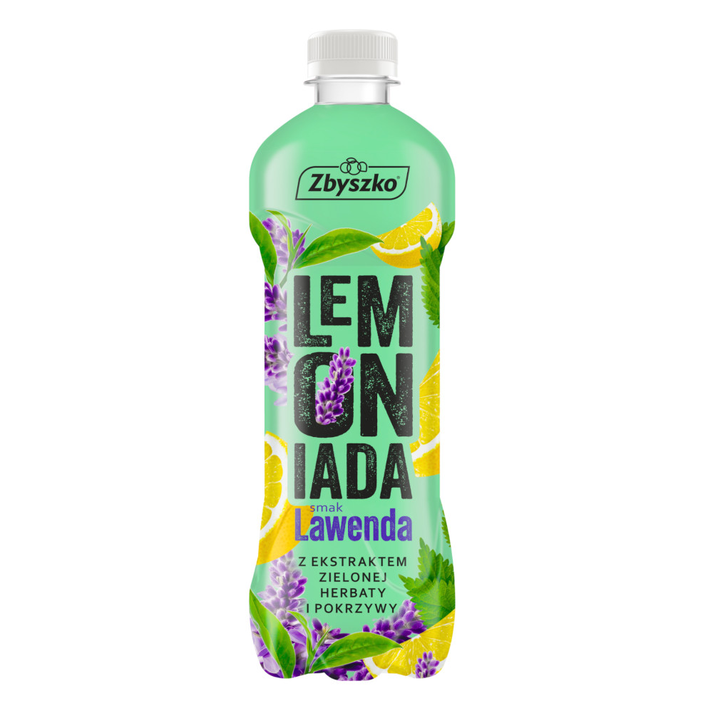 Napój Zbyszko Lemoniada Lawenda z ekstraktem zielonej herbaty i pokrzywy 555 ml