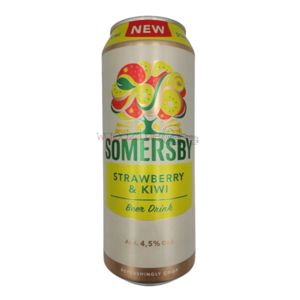 Piwo Somersby Strawberry & Kiwi 4,5% 500 ml Puszka