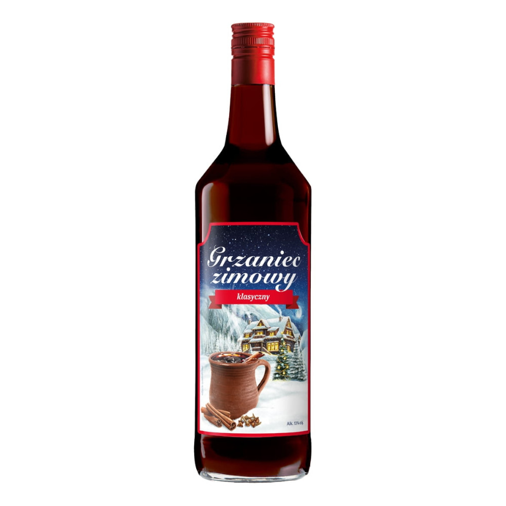 Wino Grzaniec Klasyczny 13% czerwone słodkie 1000 ml