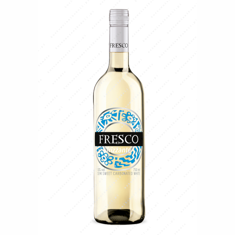 Wino Fresco Frizzante Kokos Białe Półsłodkie 10% 750 ml
