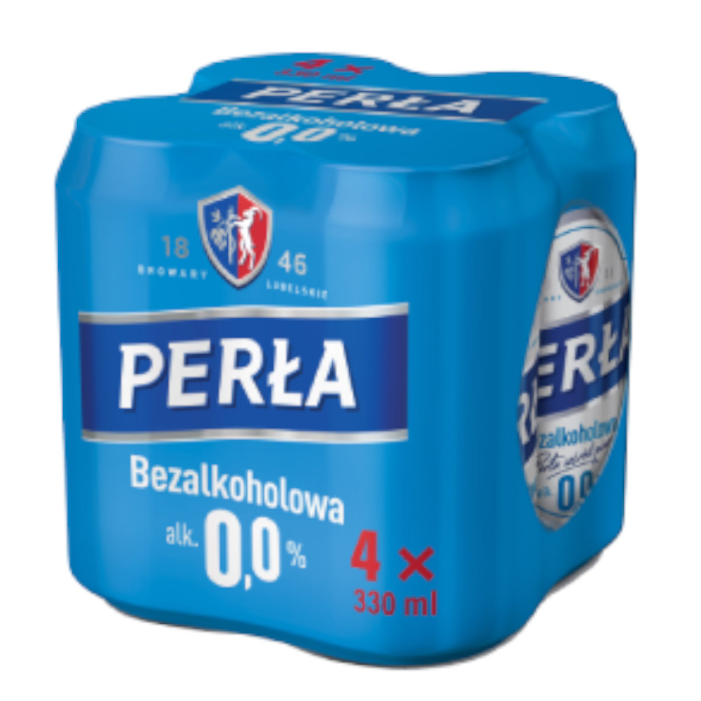 Piwo Perła 0% 330 ml 4pak puszka