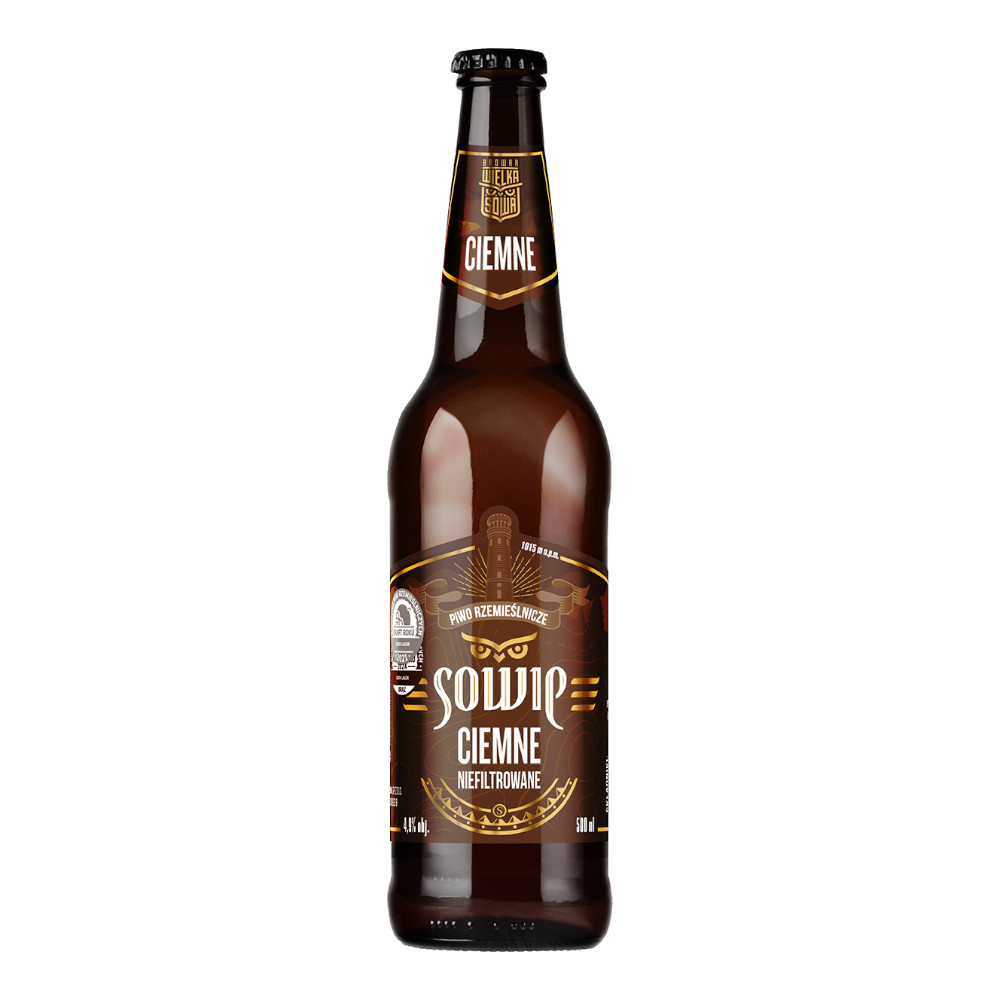 Piwo Sowie Ciemne 4,9% 500 ml