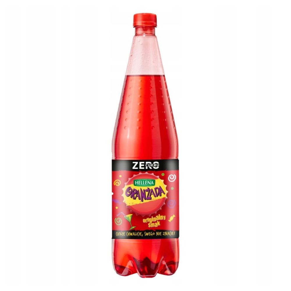 Napój Hellena Zero Cukru Oranżada czerwona 1250 ml