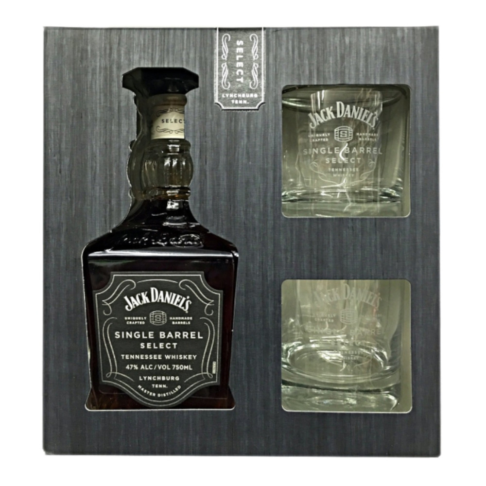WhiskyJack Daniel's Single Barrel 45% 700 ml + 2 szklanki