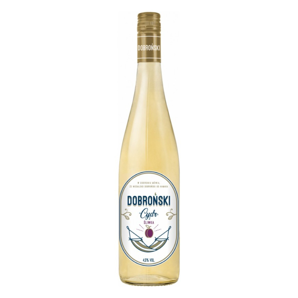 Cydr Dobroński Śliwkowy 4,5% 750 ml