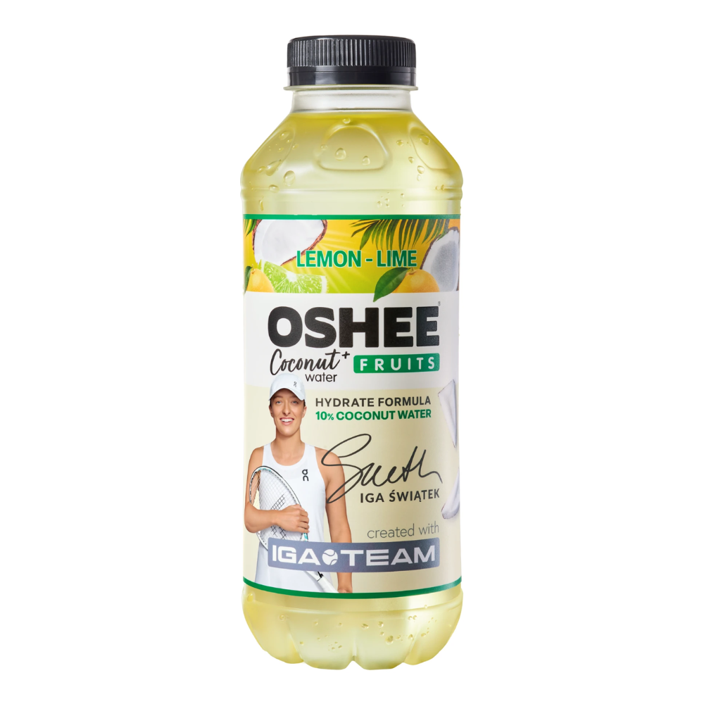 Napój OSHEE & IGA Team Vitamin Water + woda kokosowa cytryna - limonka 555 ml