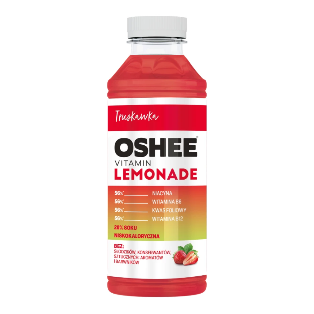 Napój OSHEE Vitamin Lemonade truskawka 555ml