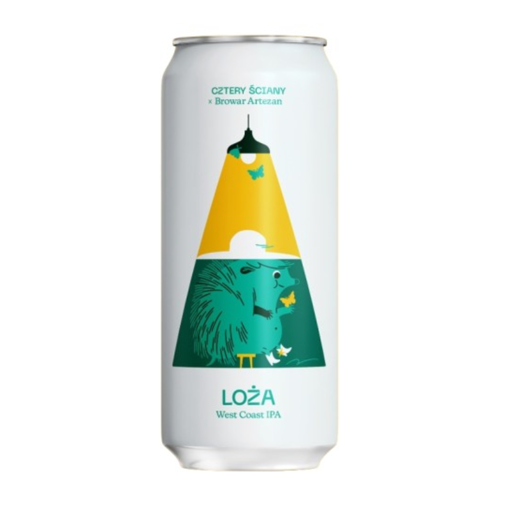 Piwo Browar Cztery Ściany  Loża West Coast 6,8% 500 ml