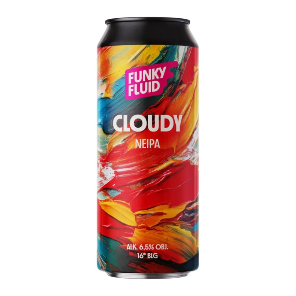 Piwo Funky Fluid Cloudy DDH NEIPA 7,2% 500 ml