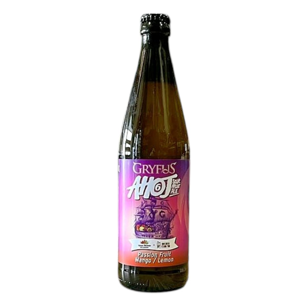 Piwo Browar Gryfus Ahoj #6 Sour Fruit Ale Marakuja, Mango, Cytryna 5% 500 ml