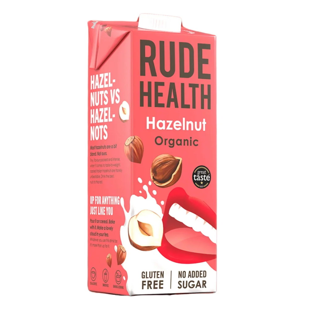 Napój Roślinny Rude Health Hazelnut Orzech Laskowy Vegan Organic 1 L