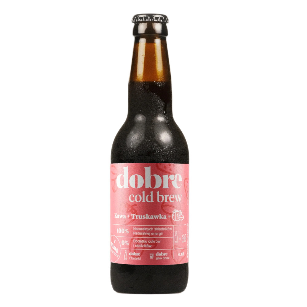 Napój Dobre Cold Brew - Kawa + Truskawka 330 ml