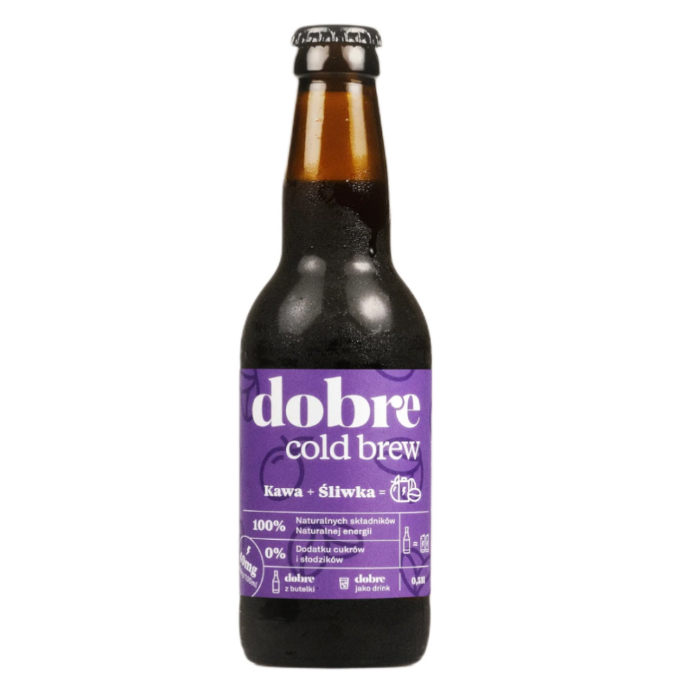 Napój Dobre Cold Brew – Kawa + Śliwka 330ml