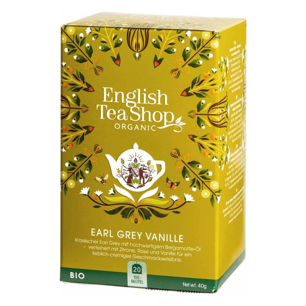 Herbata English Tea Shop Bio Vanilla Earl Grey / Waniliowa Earl Grey 20 saszetek