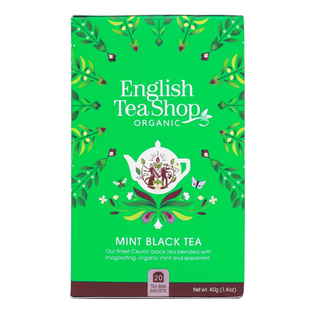 Herbata English Tea Shop Bio Mint Black Tea / Czarna Miętowa 20 saszetek