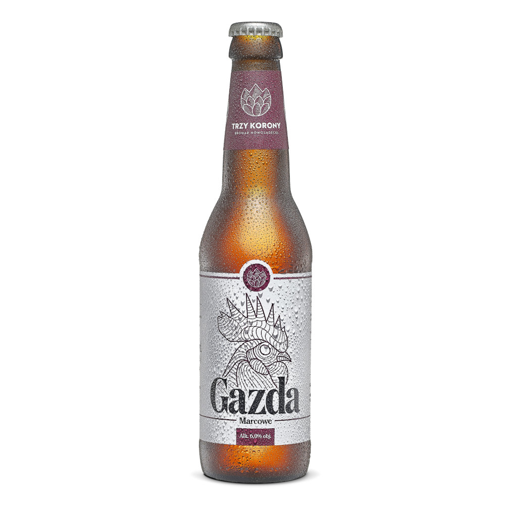 Piwo Trzy Korony Gazda 6% 330 ml