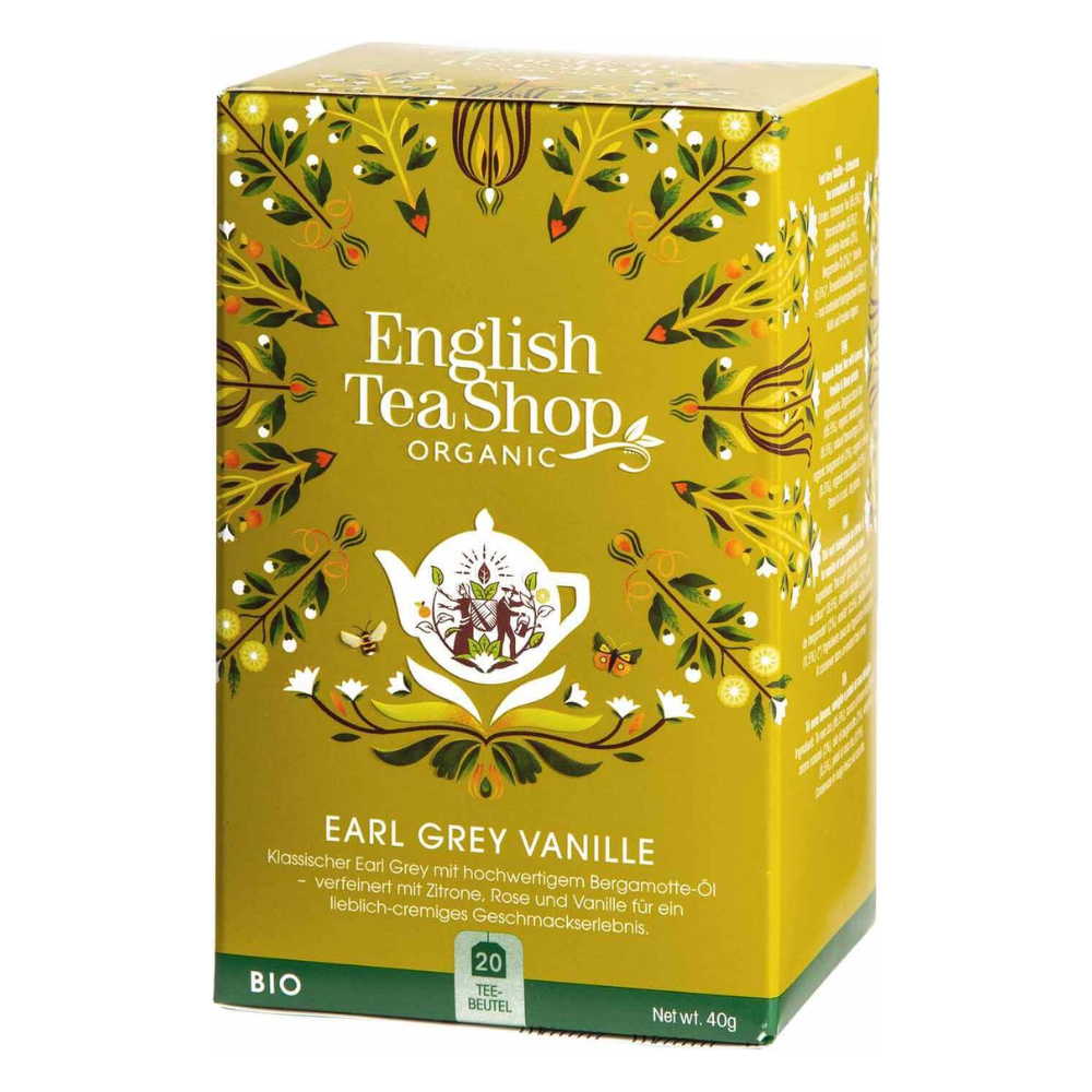 Herbata English Tea Shop Bio Vanilla Earl Grey / Waniliowa Earl Grey 20 saszetek