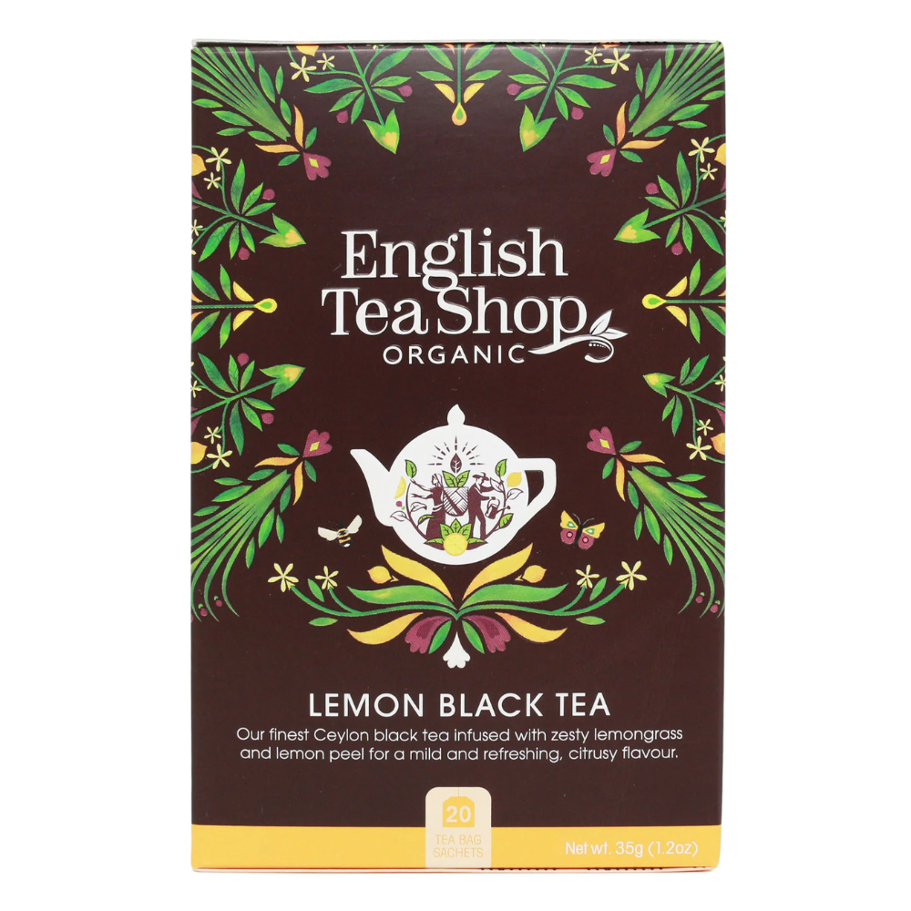 Herbata English Tea Shop Bio Lemon Black Tea / Czarna z Cytryn 20 saszetek