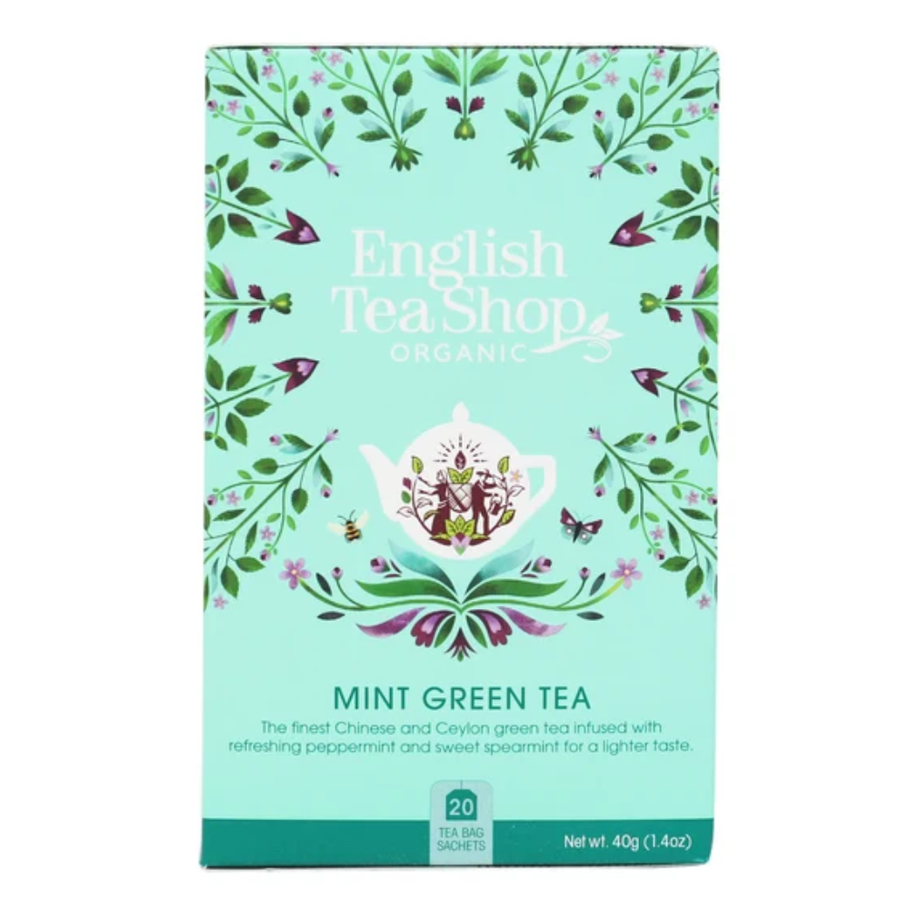 Herbata English Tea Shop Bio Mint Green Tea / Zielona z Miętą 20 saszetek