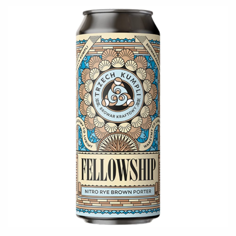 Piwo Trzech Kumpli Fellowship - Nitro Rye Brown Porter 5,4% 500 ml puszka