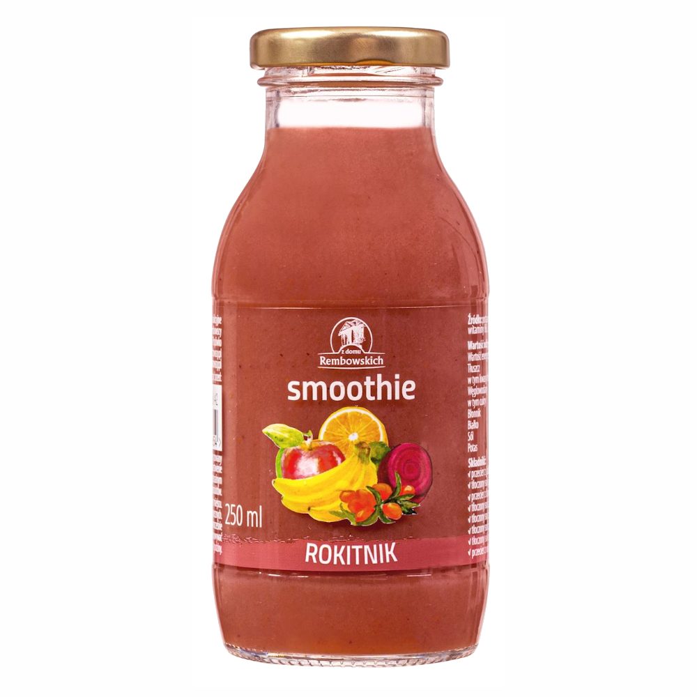 Smoothie Rembowscy Smoothie jabłko - banan - czarna porzeczka - burak - rokitnik 250 ml