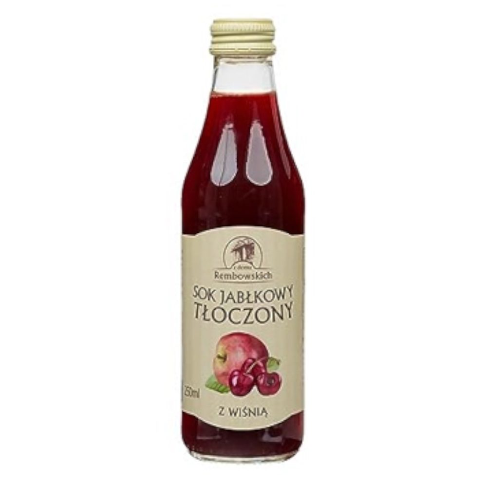 Sok Rembowscy Jabłkowy Tłoczony z Wiśnią 250 ml