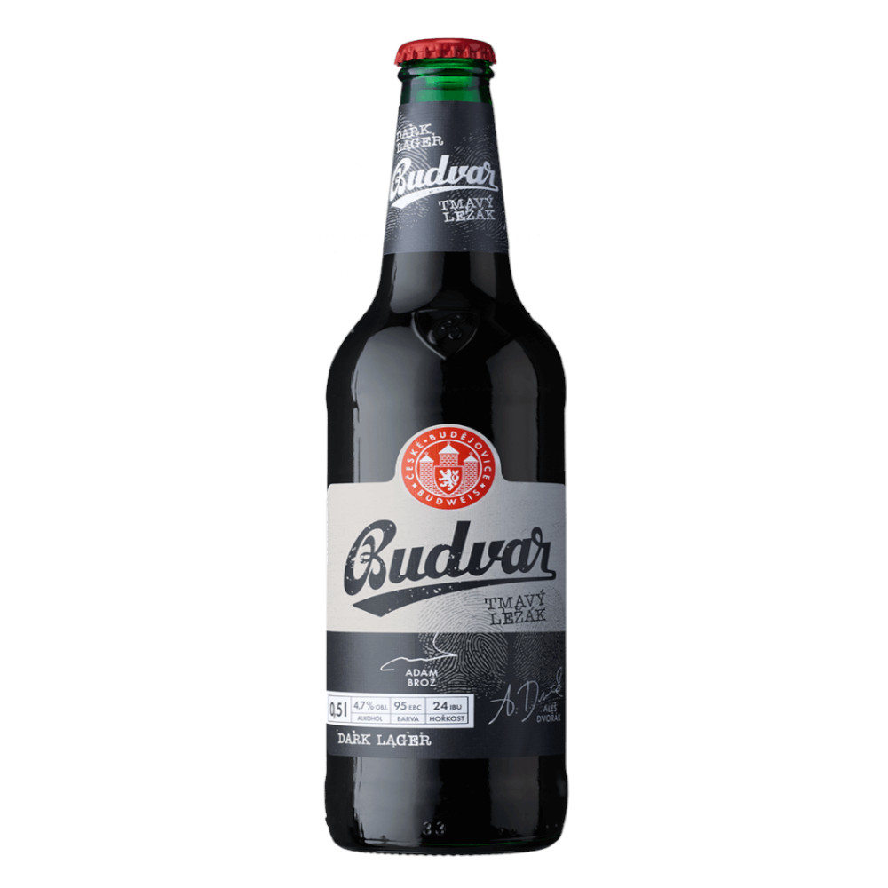 Piwo Budweiser Budvar Tmavý 4,7% 500 ml