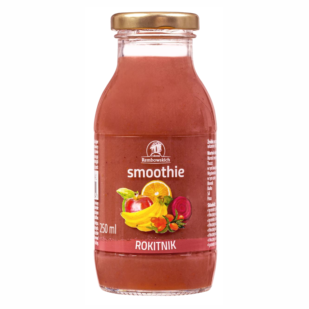 Smoothie Rembowscy Smoothie jabłko - banan - czarna porzeczka - burak - rokitnik 250 ml