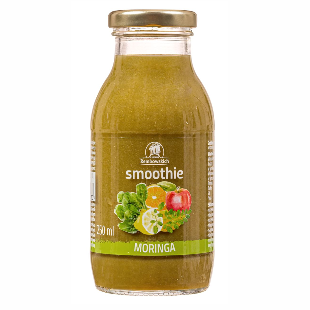 Napój Rembowscy Smoothie Jabłko Banan Pomarańcza Szpinak Moringa 250 ml